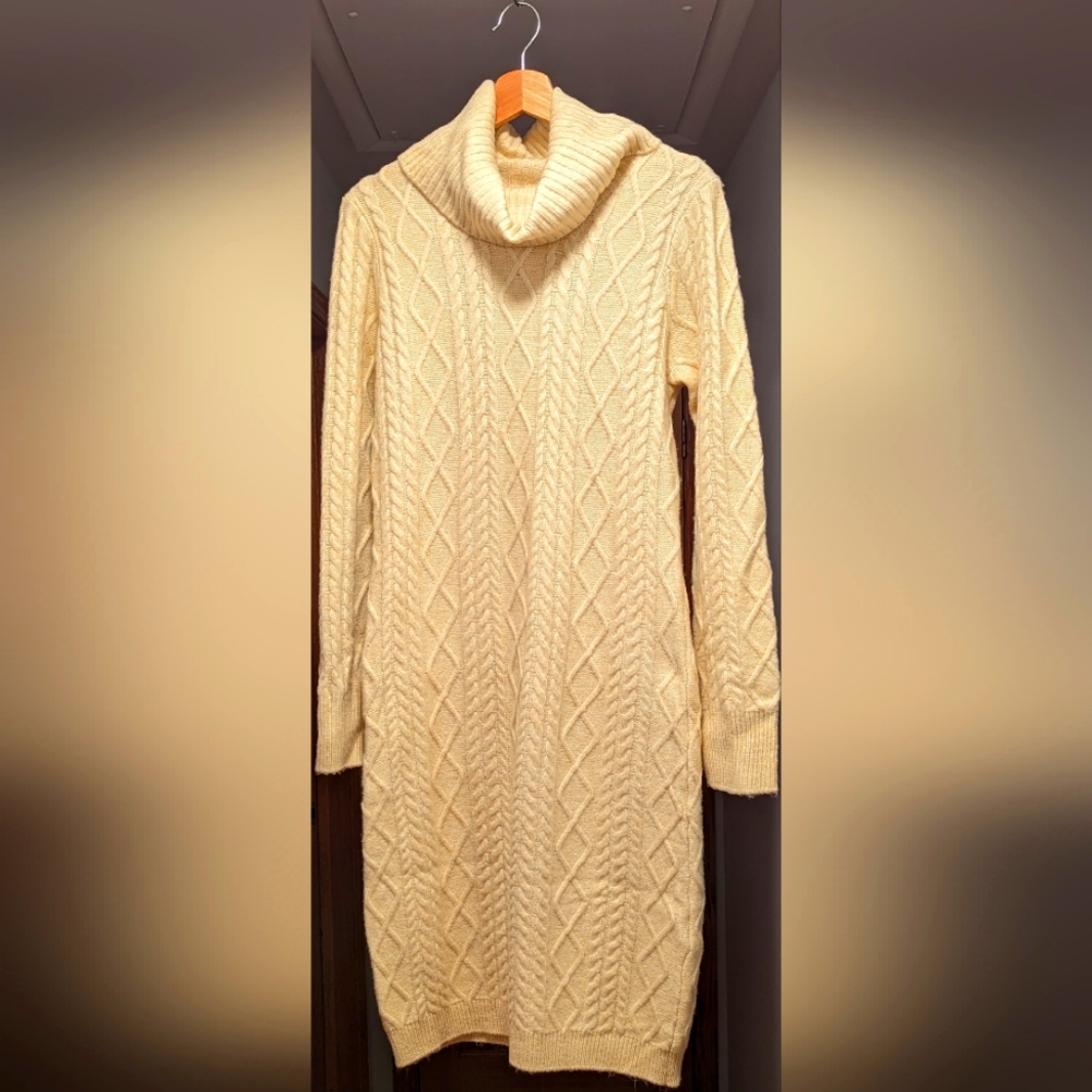 Knitted Cowl Dress